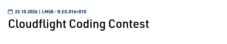 Cloudflight Coding Contest #school an der CAU Kiel